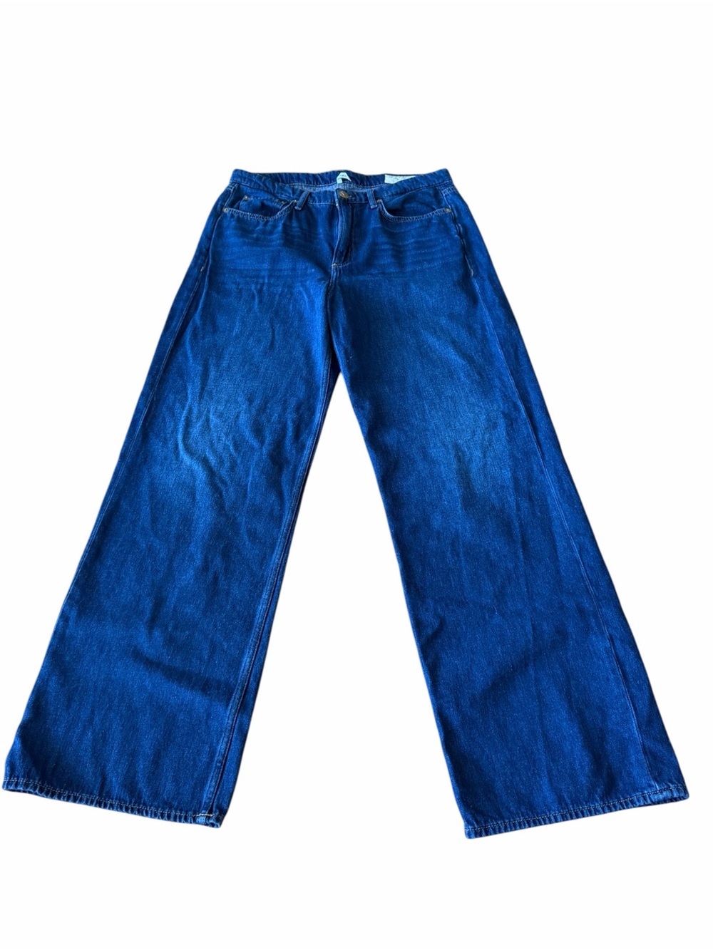 Rag & Bone Logan Mid-Rise Wide Leg Blue Jeans Women's Size 29 - Picture 2 of 8